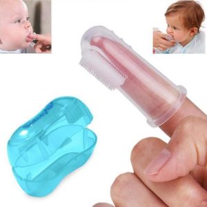 אולזול לתינוק Silicon Toothbrush+Box Baby Finger Toothbrush  Children Teeth Clean Soft Silicone Infant Tooth Brush Rubber Cleaning Baby Brush